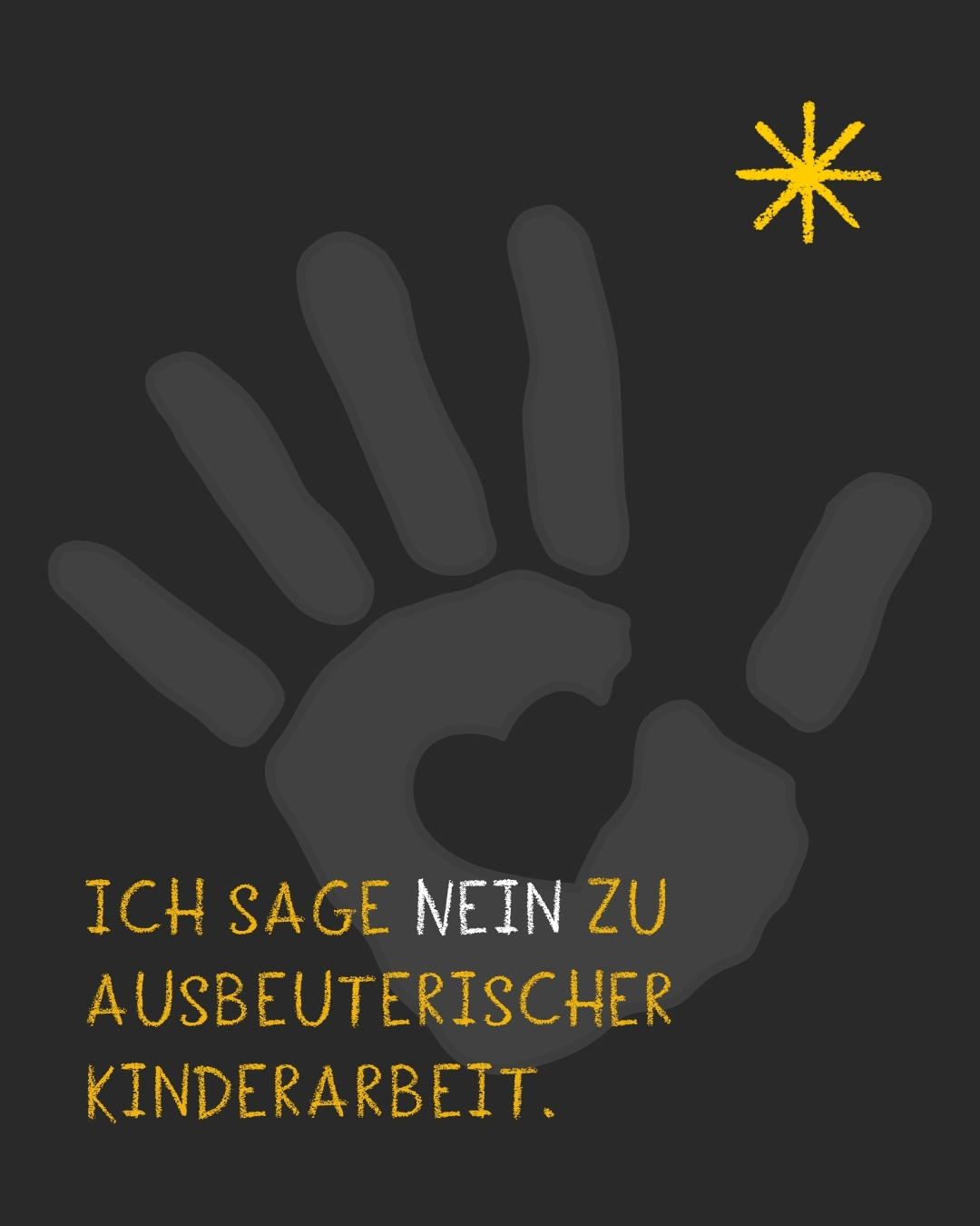 Nein zu Kinderarbeit